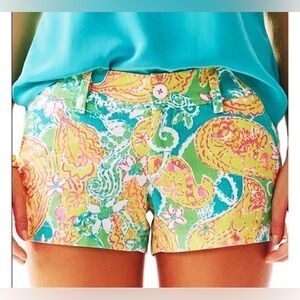 NWT Lilly Pulitzer Walsh Shorts Paisley Pop Goes the Lemur Shorts. Size 2